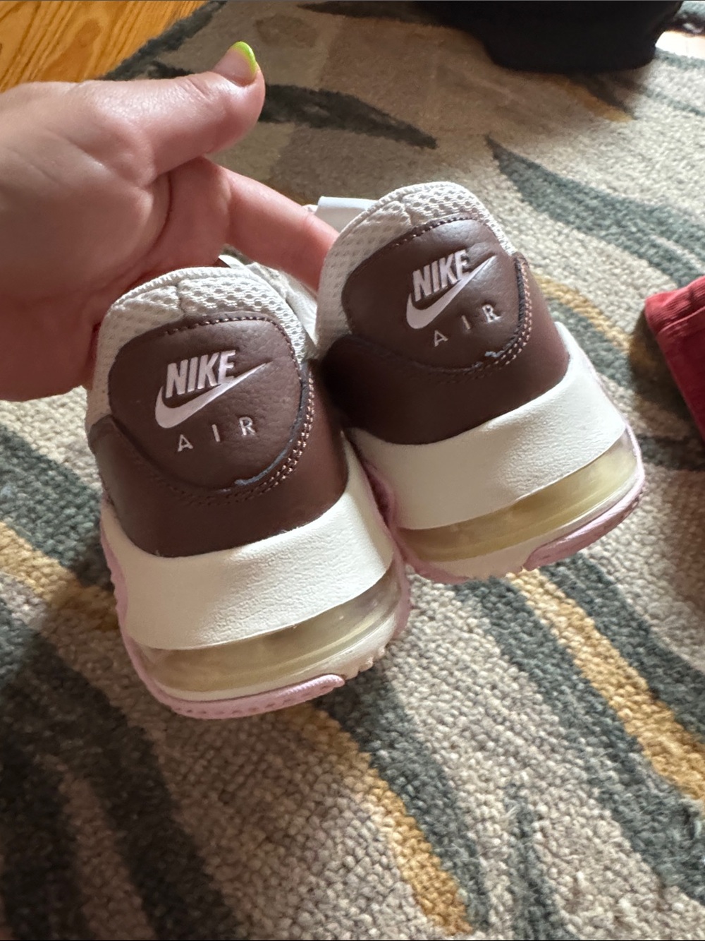 Nike Women's Sneakers - Pink, White, Brown - Picture 3 of 4